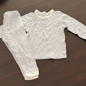 MORI Soft Gray Kids Pajama Set